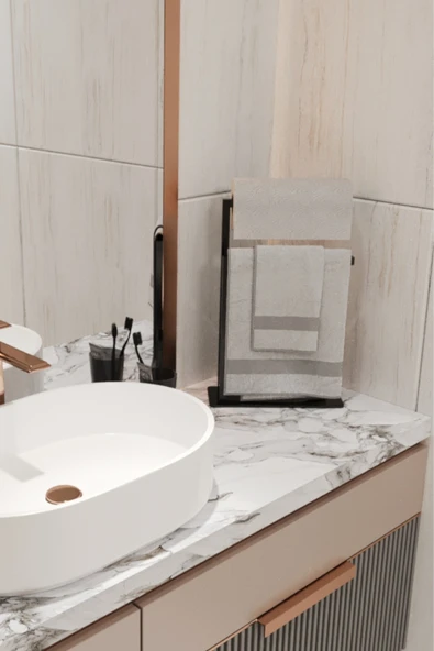 AJU Havluluk Tezgah Üzeri Kağıt El Havluluğu Ev Banyo Düzenleyici Paslanmaz Metal Montaj Gerektirmez - 5