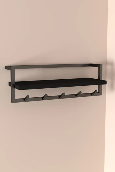 AJU Portmanto Duvar Askılığı Modern Metal Askılık Hol Koridor Mutfak Banyo Havlu Elbise Anahtar Askısı - 7