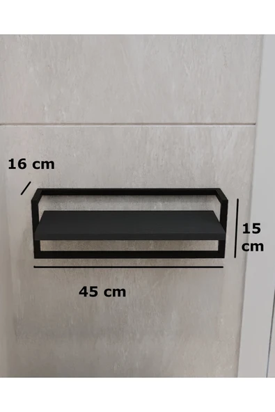 AJU Havluluk Banyo Rafı Sabunluk Şal Askılığı Havlu Askısı Banyo Mutfak Düzenleyici Çok Amaçlı Raf - 6