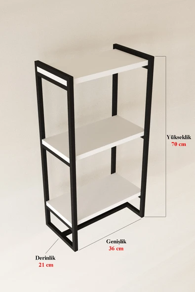 AJU Havluluk Duvar Rafı 3 Katlı Raf Banyo Mutfak Düzenleyici Modern Geniş Depolama Rafı Şık Havlu Askısı - 6