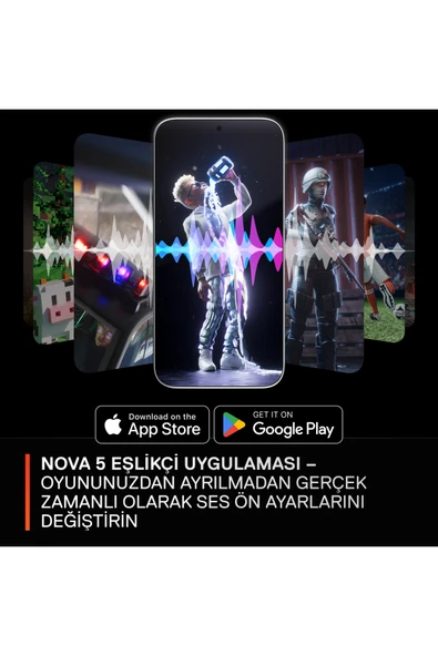 (OUTLET) SteelSeries Arctis Nova 5P Wireless ve Bluetooth PS ve PC Oyuncu Kulaklığı - Siyah - Resim 2