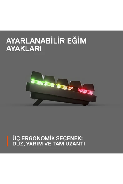 (OUTLET) SteelSeries Apex Pro Mini Wireless Kablosuz Mekanik Oyuncu Klavyesi - Resim 2