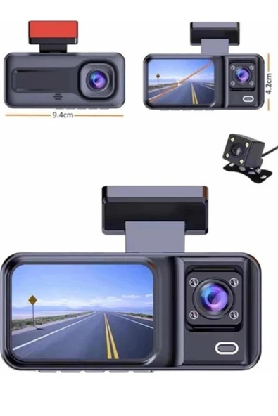 Blackbird A98 Çift Lensli Full HD 1080P Araç İçi Kamera DVR  170 Geniş Açı, G-Sensör, 2.0" Ekran, Döngü Kayıt - 4