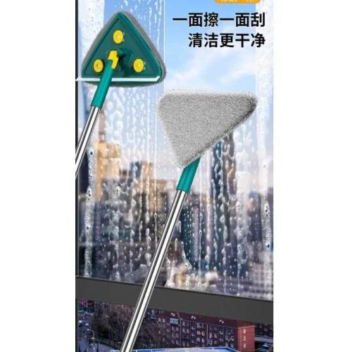 2 Bezli Üçgen Çek Çekli Mop Islak Mendil Uyumlu 150 cm - 4