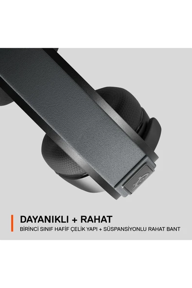 (OUTLET) SteelSeries Arctis 7+ Plus Siyah Multi-platform Wireless Kablosuz 7.1 Usb-c Gaming Oyuncu Kulaklık - Resim 6