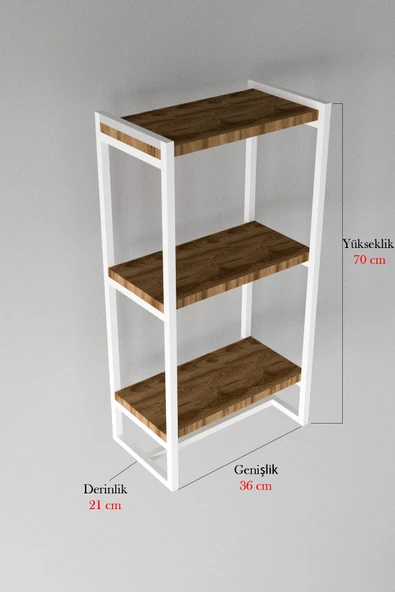 AJU Havluluk Duvar Rafı 3 Katlı Raf Banyo Mutfak Düzenleyici Modern Geniş Depolama Rafı Şık Havlu Askısı - 5