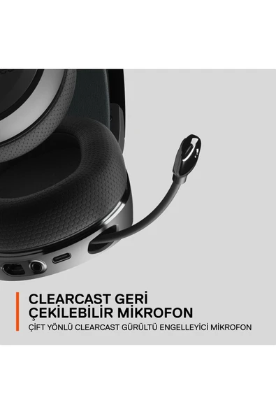 (OUTLET) SteelSeries Arctis 7+ Plus Siyah Multi-platform Wireless Kablosuz 7.1 Usb-c Gaming Oyuncu Kulaklık - Resim 2