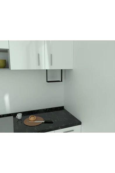 AJU Baharatlık Baharat Rafı, Mutfak Banyo Düzenleyici, Dolap Altı Monte Raf, Mutfak Rafı, Metal Raf - 5