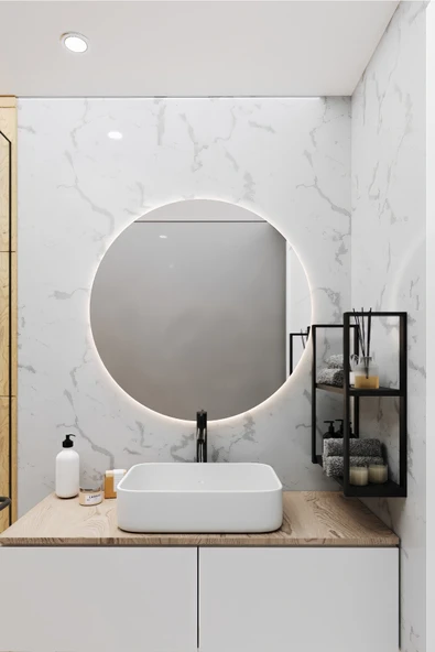 AJU 2 Katlı Duvar ve Tezgah Üzeri Raf Ev Banyo Mutfak Baharatlık, Kitaplık, Metal Çok Amaçlı Düzenleyici - 3