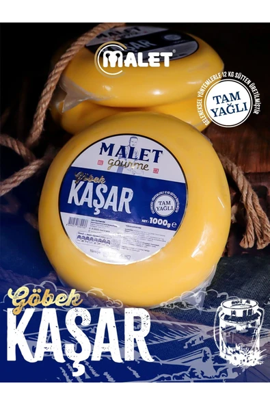 MALET Geleneksel Taze Göbek Kaşar Peyniri 1 KG