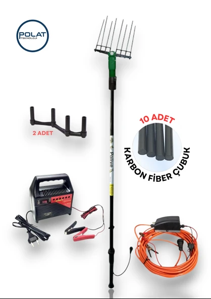 POLIVE 7000 Zeytin Hasat Makinesi ve Pogod 6-12Volt Akü Şarj Cihazlı