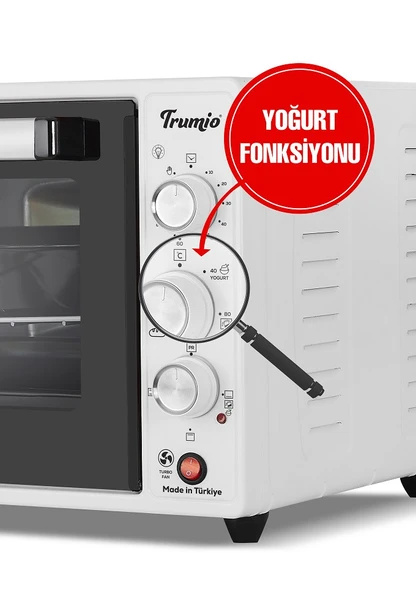 Elektrikli Fırın, Turbo Fan + Lamba, Yoğurt Mayalama - Resim 5