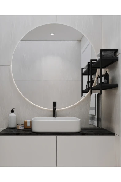 AJU Havluluk 2 Katlı Duvara Monte Raf Aksesuarlık Şal Askılığı Banyo Mutfak Düzenleyici Çok Amaçlı Raf - 6