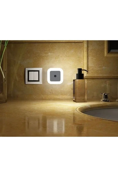 Cata Ct-9500 Priz Sistemli Fotoselli Ledli Sensörlü Gece lambası Beyaz Işık - 3