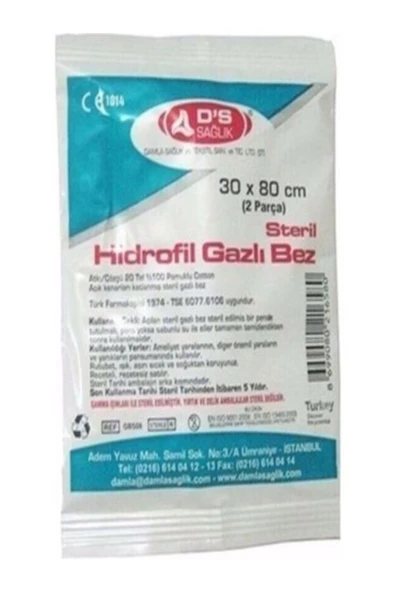 cgp medikal Ds gazlı bez 30x80 150 adet 1 paket