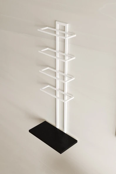 AJU Şaraplık Ve Kadeh Rafı Duvara Monte Şarap Mahzeni Modern Duvar Alkol Rafı – Metal Ve Ahşap Tasarım - 8