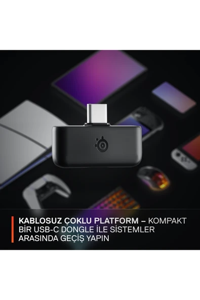 (OUTLET) SteelSeries Arctis Nova 5P Wireless ve Bluetooth PS ve PC Oyuncu Kulaklığı - Siyah - Resim 7