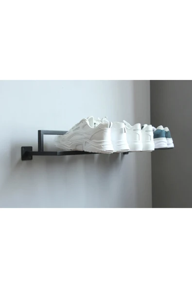 AJU Metal Ayakkabı Rafı Duvara Monte Ayakkabılık Modern Şık Tasarım Özel Ayakkabı Çizme Depolama 1 ADET - 3