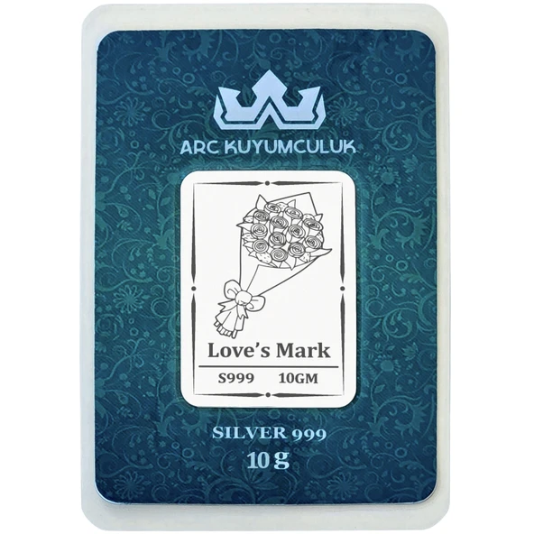 Doğanın Canlılığını Yansıtan Çiçek Temalı Hediyeye Özel 10 Gram 999 Ayar Gümüş Külçesi-688 ürün görseli