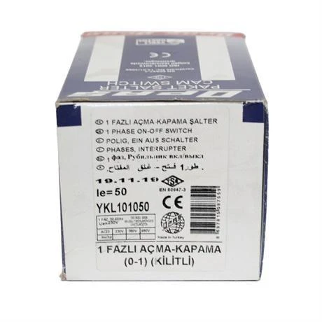 Opaş 1x50a 0-1 Aç-Kapa Kilitli Pako Şalter - YKL101050 - Resim 4