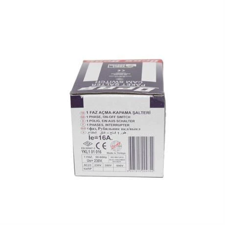 Opaş 1x16a 0-1 Aç-Kapa Kilitli Pako Şalter - YKL101016 - Resim 4