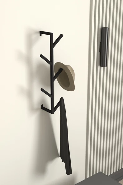 AJU Fidan Askılık 5 Kollu Antre Hol Askılığı Çanta Şal Mont Havlu Bornoz Çok Amaçlı Metal Askılık