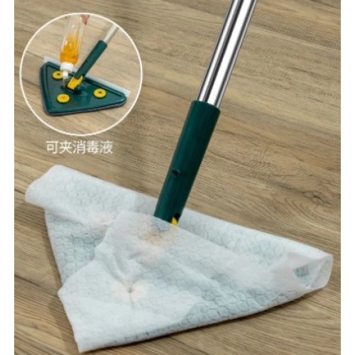 2 Bezli Üçgen Çek Çekli Mop Islak Mendil Uyumlu 150 cm - 3