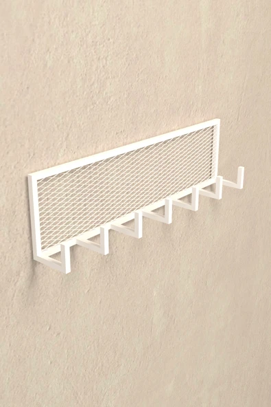 AJU Duvar Askısı Portmanto Elbise Havlu Askılığı Ev Banyo Mutfak Düzenleyici Modern 7 Kol Metal Askılık - 8