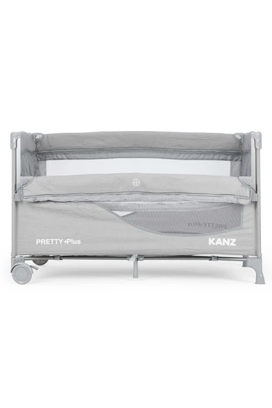 Kanz Pretty+Plus Anne Yanı & Oyun Parkı Park Yatak Gri