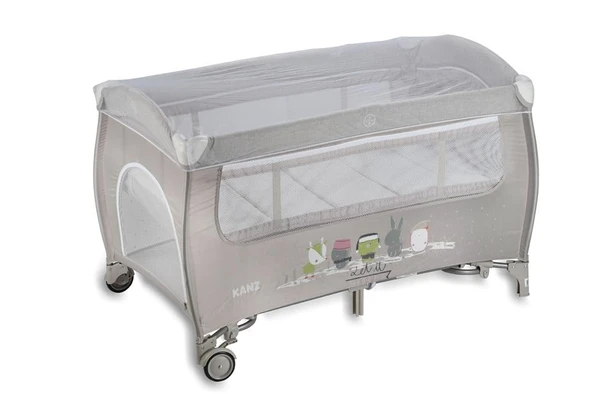 Kanz Pretty Park Yatak ve Oyun Parkı Gri - 5