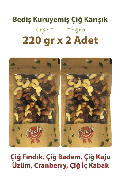 Bediş Naturel Kase Çiğ Special Karışık 220 gr x 2 Adet