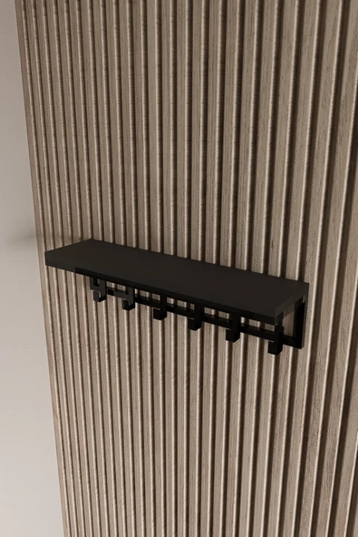 AJU Portmanto Duvar Askısı 6 Kanca Geniş Askılık Elbise Palto Şemsiye Askısı Banyo Mutfak Ev Askılığı - 6