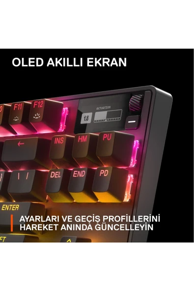 (OUTLET) SteelSeries Apex Pro Tkl Mekanik Oyun Klavyesi (2023) - Ingilizce Q - Resim 7