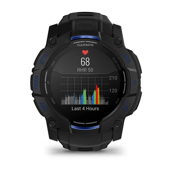 Garmin Instinct 3 - 50 mm AMOLED Siyah Mavi - Resim 12