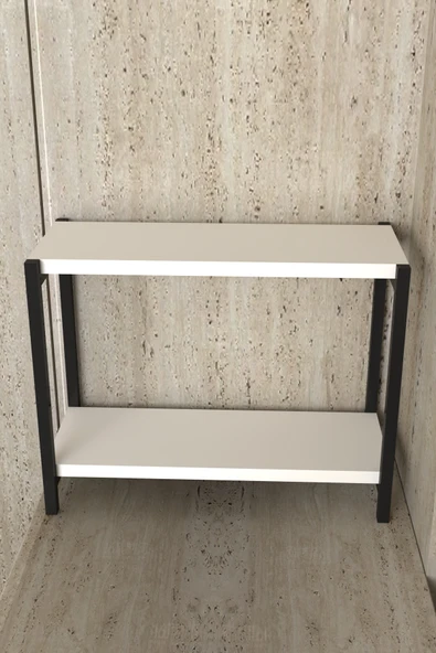 AJU Tezgah Üstü Raf Masaüstü Ayaklı Organizer Mutfak Banyo Düzenleyici Baharatlık Kitaplık Yüksek Raflı - 6