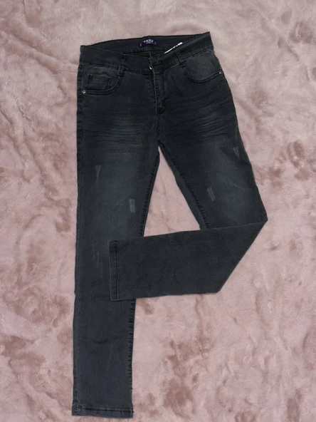 10-17 yaş dar paça jeans pantolon erkek çocuk füme
