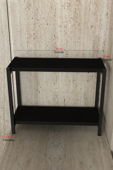 AJU Tezgah Üstü Raf Masaüstü Ayaklı Organizer Mutfak Banyo Düzenleyici Baharatlık Kitaplık Yüksek Raflı - 7