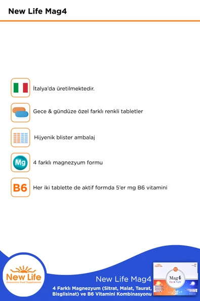New Life Mag4 Day & Night 30 + 30 Tablet - 2