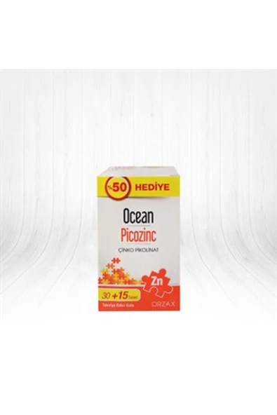 Alfa Ocean Picozinc 30 Tablet + 15 Tablet Hediye