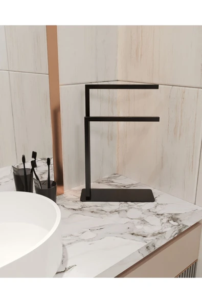 AJU Havluluk Tezgah Üzeri Kağıt El Havluluğu Ev Banyo Düzenleyici Paslanmaz Metal Montaj Gerektirmez - 2