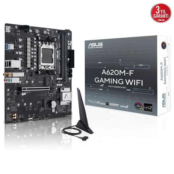 ASUS PRIME A620M-F GAMING WIFI6 DDR5 HDMI-DP PCIE 4.0 AM5 mATX