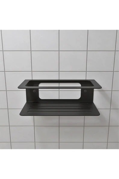 AJU Şampuanlık Sabunluk, Minimalist Banyo Organizatörü, Metal Duş Rafı, Banyo Düzenleyici - 5