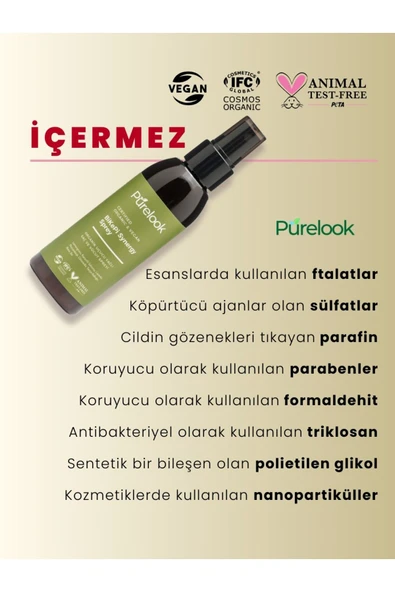 purelook BiKePi Organik ve Vegan Sertifikalı Saç ve Vücut Sprey 125ml. - 6