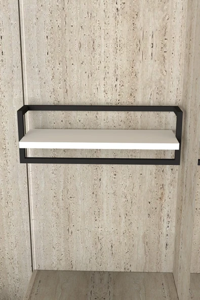 AJU Havluluk Banyo Rafı Sabunluk Şal Askılığı Havlu Askısı Banyo Mutfak Düzenleyici Çok Amaçlı Raf - 5