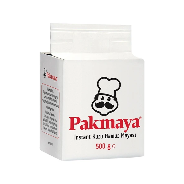 Pakmaya Instant Kuru Hamur Mayası 500 gr x 20 Adet (1 Koli) - Resim 2