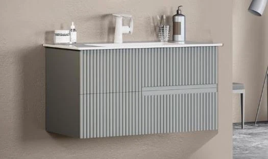 Orka Moonlight 70 cm Mat Gri Banyo Dolabı Alt Modül ve Lavabo ürün görseli