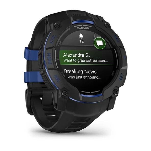 Garmin Instinct 3 - 50 mm AMOLED Siyah Mavi - Resim 9