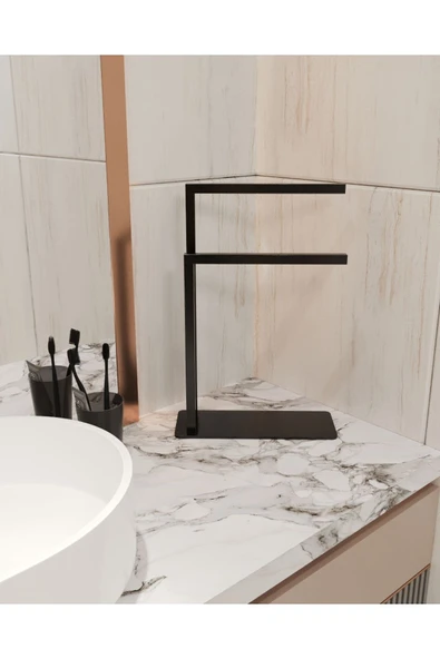 AJU Havluluk Tezgah Üzeri Kağıt El Havluluğu Ev Banyo Düzenleyici Paslanmaz Metal Montaj Gerektirmez - 5