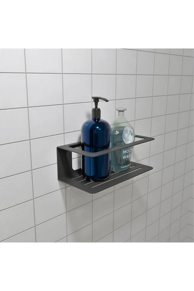 AJU Şampuanlık Sabunluk, Minimalist Banyo Organizatörü, Metal Duş Rafı, Banyo Düzenleyici - 2