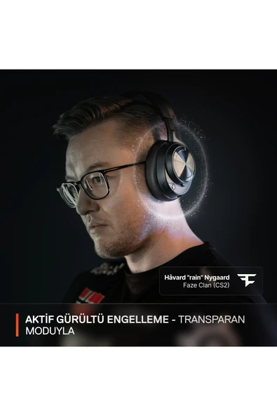 (OUTLET) SteelSeries Arctis Nova Pro Wireless 7.1 Surround PC/PS Mikrofonlu Siyah Kablosuz Gaming Kulaklık - Resim 3